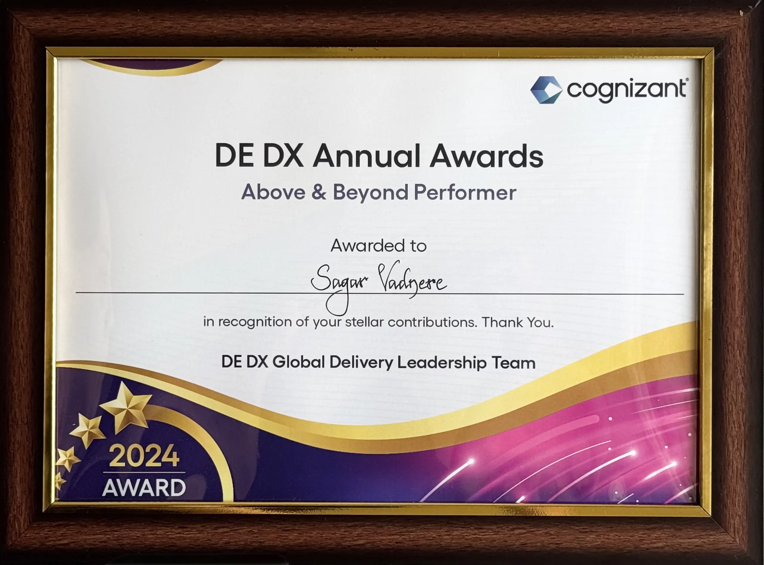 Professional Achievement Award